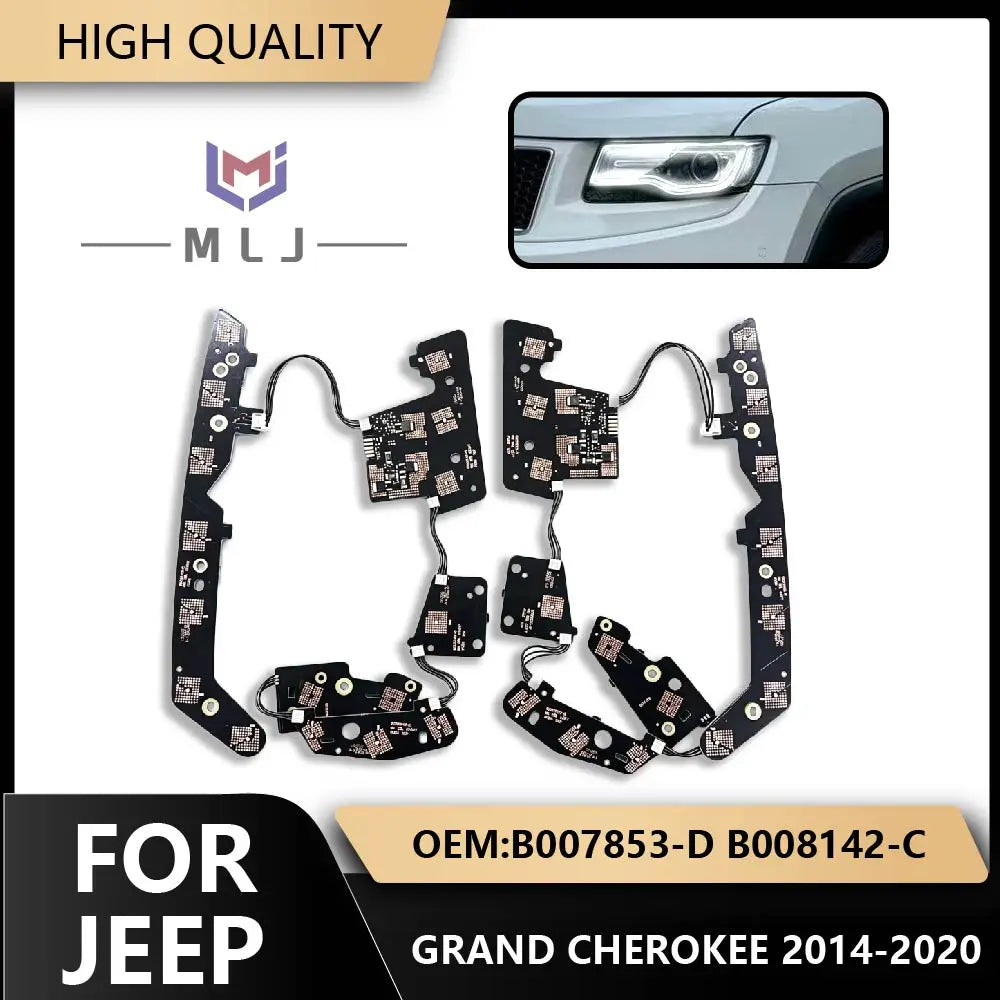 Angel Eyes DRL Circuit Board LED Light Source Chips B007853-D B008142-C For Jeep Grand Cherokee 2014-2024