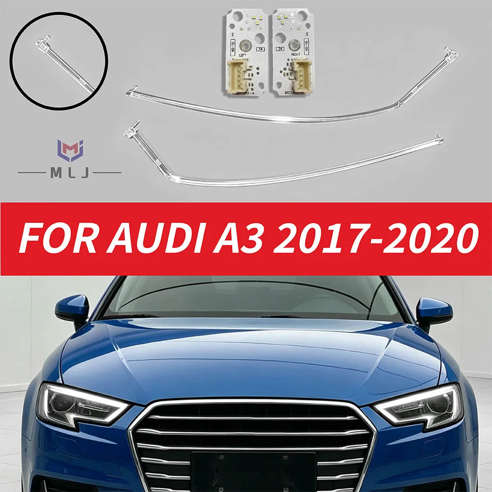 Angel Eye DRL Board Light Guide Tube Light Source Chips For Audi A3 2017-2020 Headlight Daytime Running Light