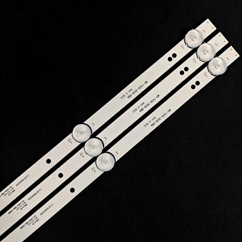 LED Strip for Akai AKTV-4329M IRBIS 43S01FD345B PT430CT02-1 MS-T430-3030-08A MS-L3452 SW-LE486558 Galatec
