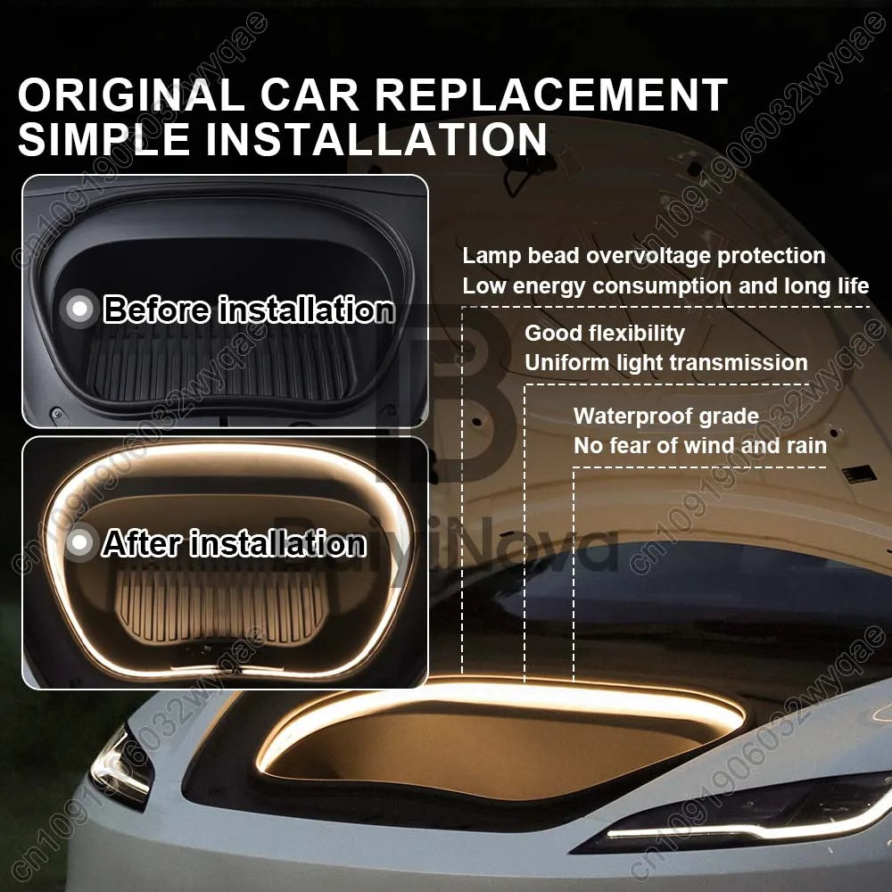 For Tesla Model 3 2021-2023 Front Trunk Ambient Light Model 