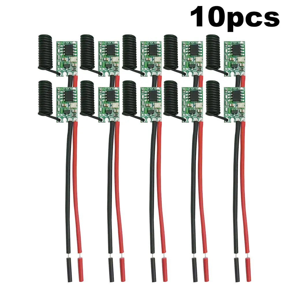 433Mhz RF Wireless Transmitter Modul Mini DC 12V 3V 5V 24V Learning Code 433.92MHz 1 CH Output For Remote Controls 1527 Encoding