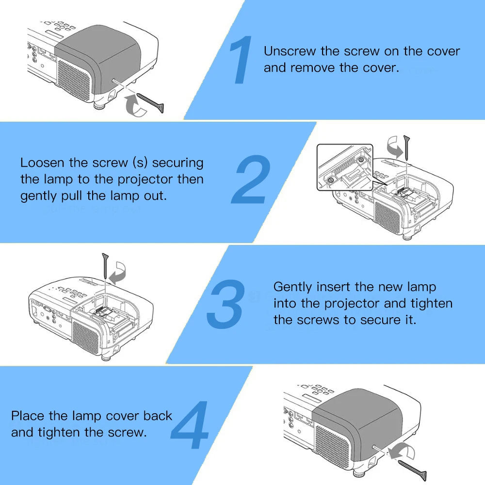 Replacement Lamp ELPLP68 for Epson Projector Bulb PowerLite 