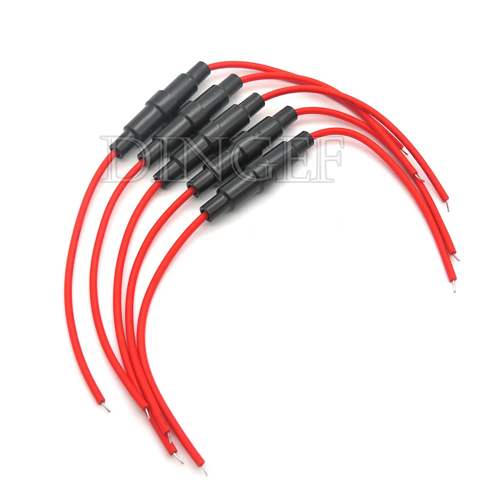 10PCS 5PCS 5 20mm Glass Fuse Holder Screw Type 5X20mm with 5