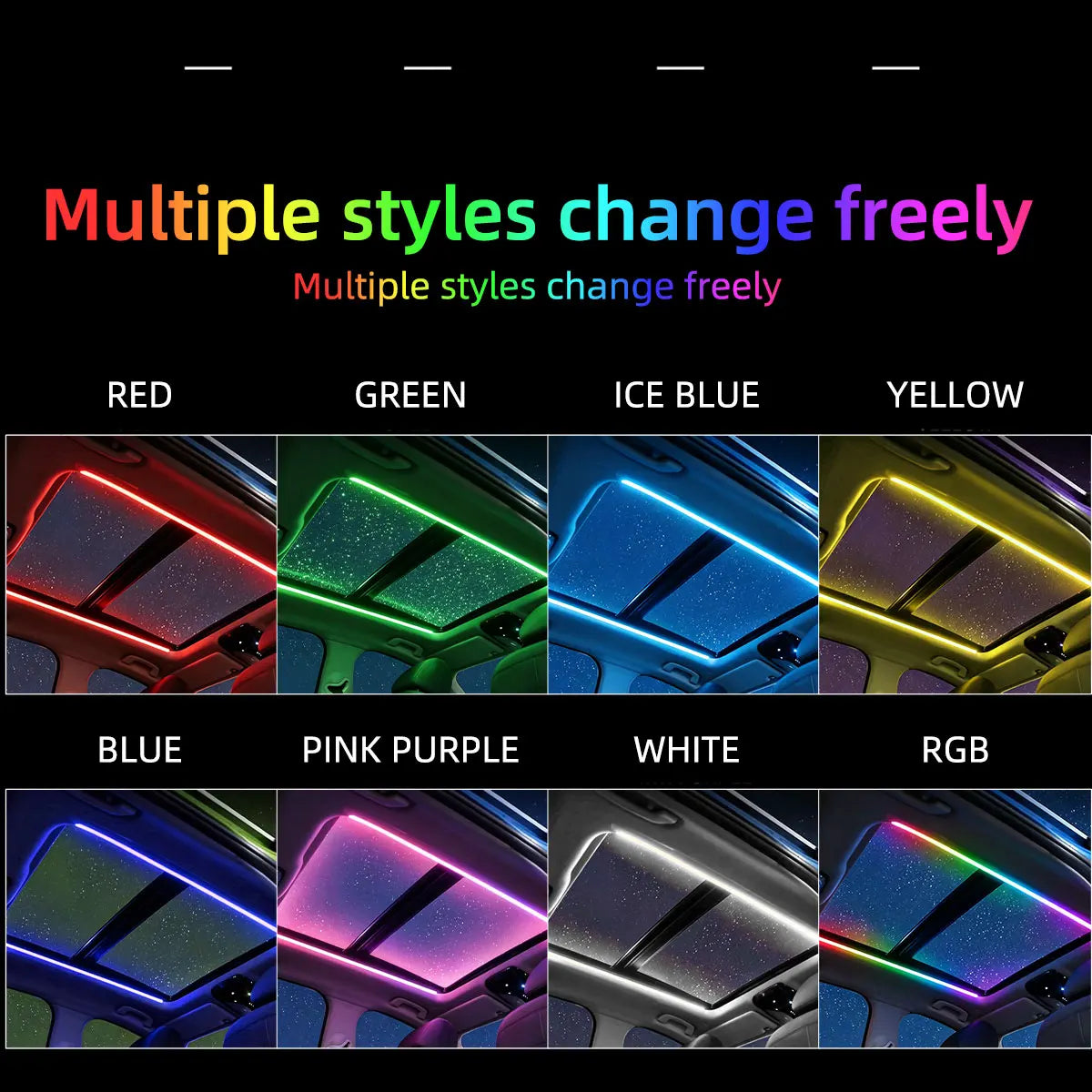 KEVANLY 140cm Symphony APP Control Car Roof Panoramic Skylig