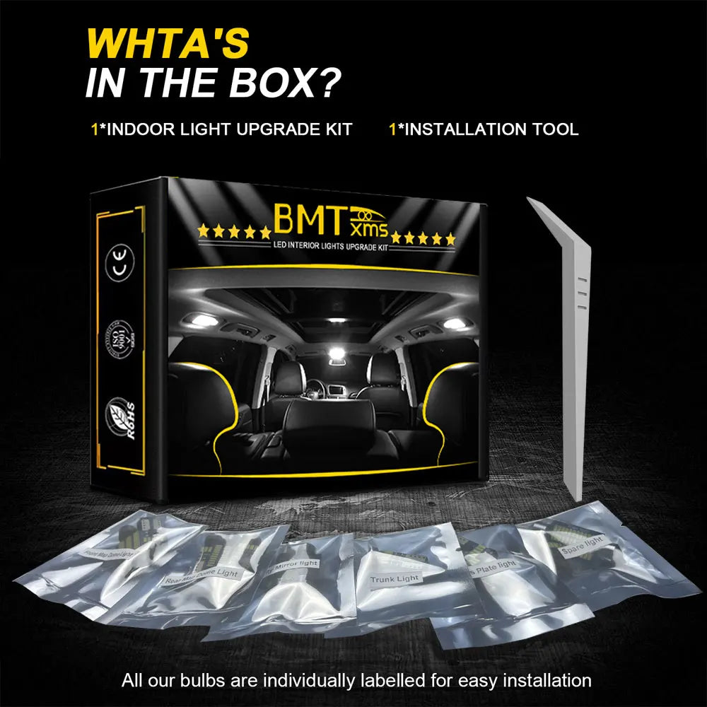 11Pcs Canbus LED Interior Light Bulb Kit For Hyundai Tucson 