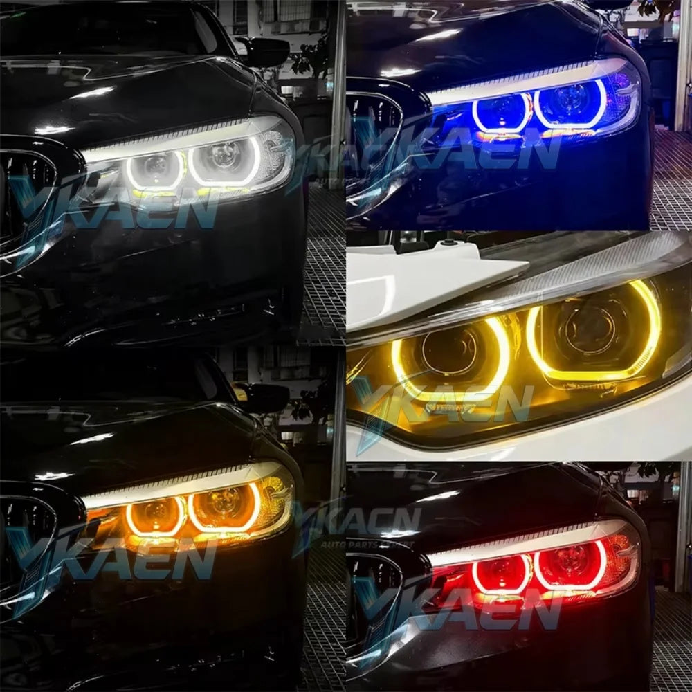 Angel Eyes DRL Boards For BMW 5 Series M5 F90 G30 G31 G38 G32 17-20 LED Headlight Daytime Running Light White