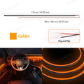 Vgetting Ambient Light 110CM LED Acrylic Strip For Auto DIY Cuttable Flexible Decorative Lamp Hidden Car Interior White Red Blue