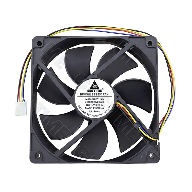 GDSTIME 120mm Fan 24V PC Case Fan 120MM 25MM Dual Ball Cooli