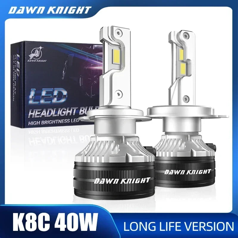 DAWNKNIGHT K8C 40W K7C Led Long Life Version H7 H4 H11 Led H