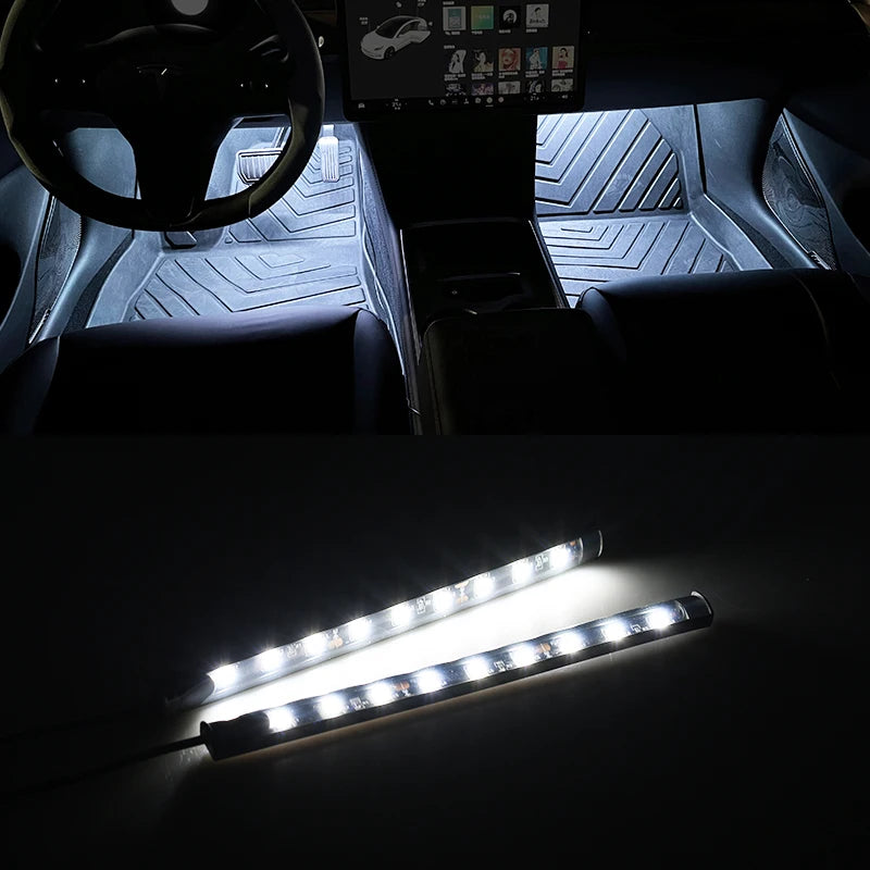 5V/12V Car Interior Backlight Ambient Mood Foot Light with C
