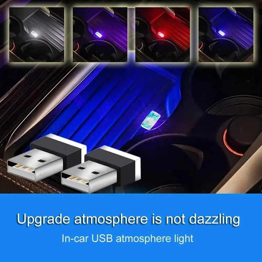 Mini USB LED Car Light - Auto Interior USB Atmosphere Light 