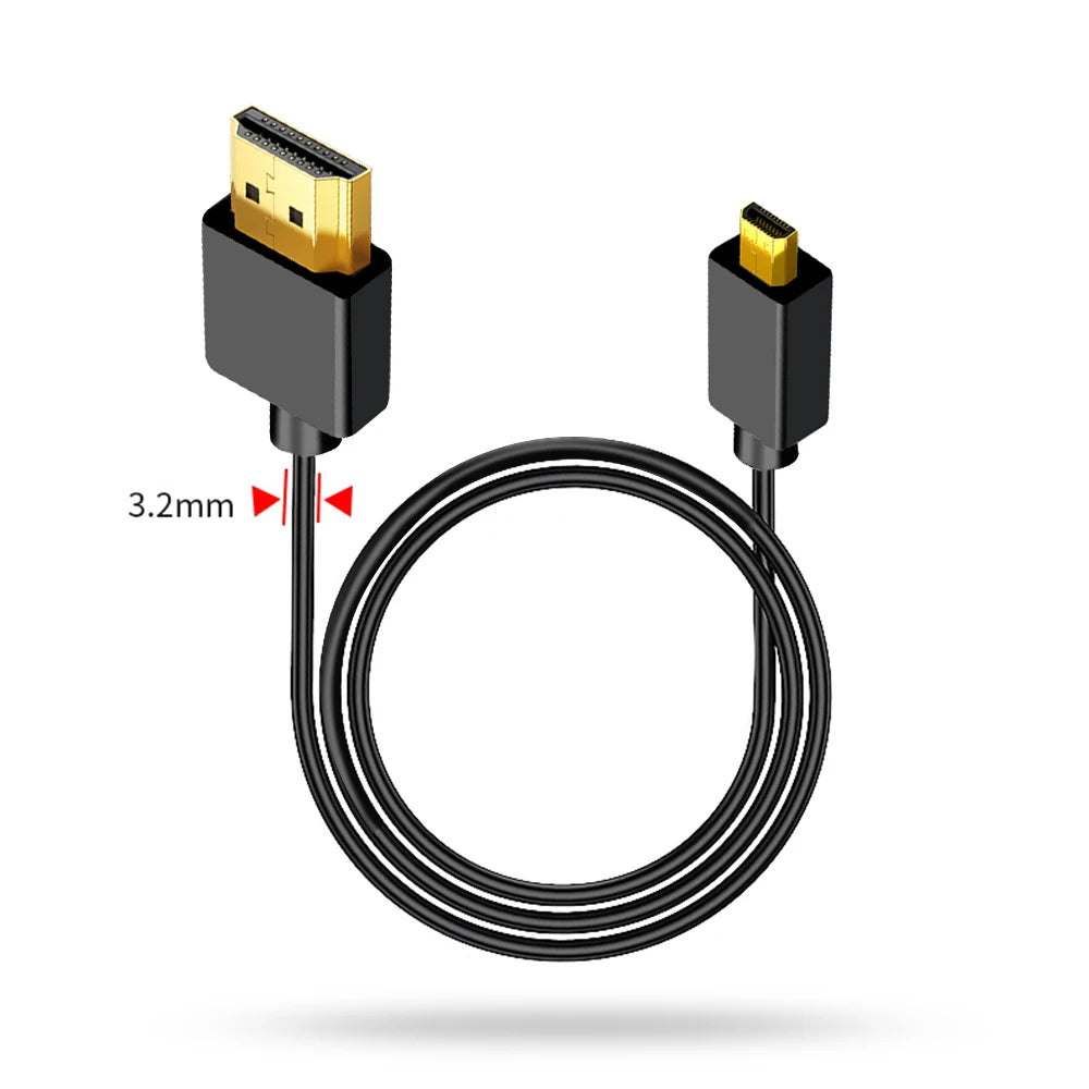 4K 60Hz 19+1 Core HD2.0 Cable Mini-HD/Micro-HD OD3.2 Ultra T