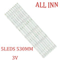 LED Backlight Strip for TV HQSTV55/ for 5-light HRS-SQY55D3_5X9_2W-MMCPCB 12mm-V1 - Replacement TV Backlight