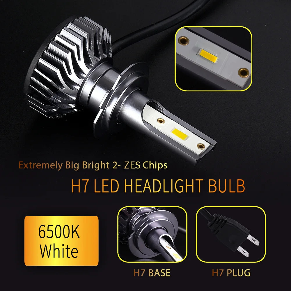 Infitary H7 H4 LED Car Headlight Canbus H11 H1 9005 9006 Hea