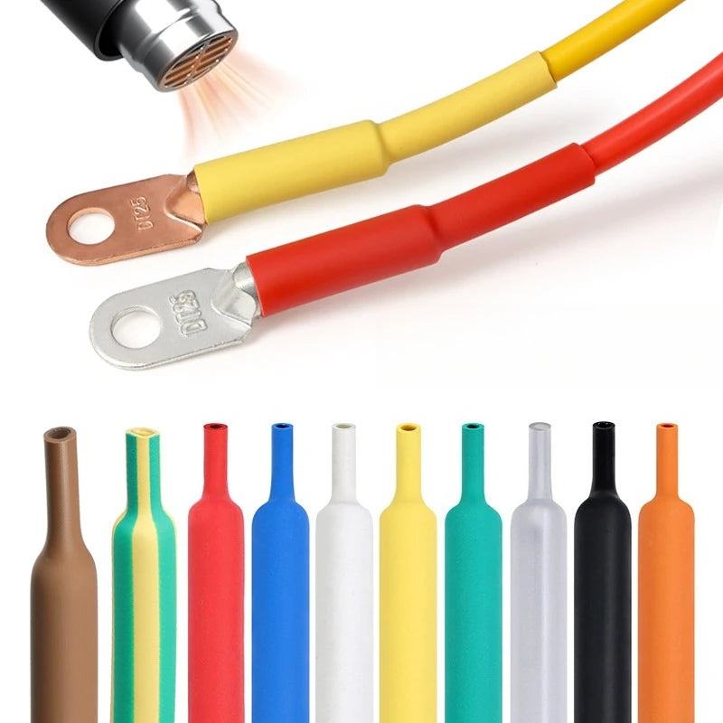 2M 11 Colors 3 1 with Glue Heat Shrink Tube 1.6mm 50mm Dual 