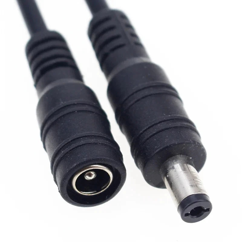 5pcs/10pcs 5.5x2.1mm Power Plug DC Male Female Cable Wire Co