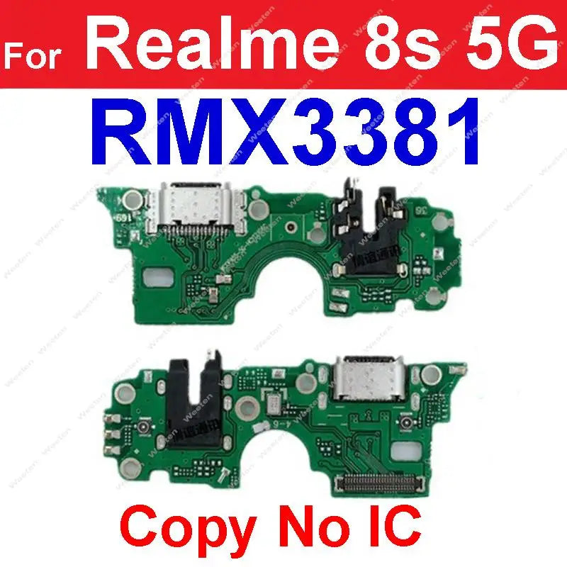 USB Charger Board Dock For Realme 8 8i 8S 4G 5G USB Charging Jack Port Connector Board Replacement Parts
