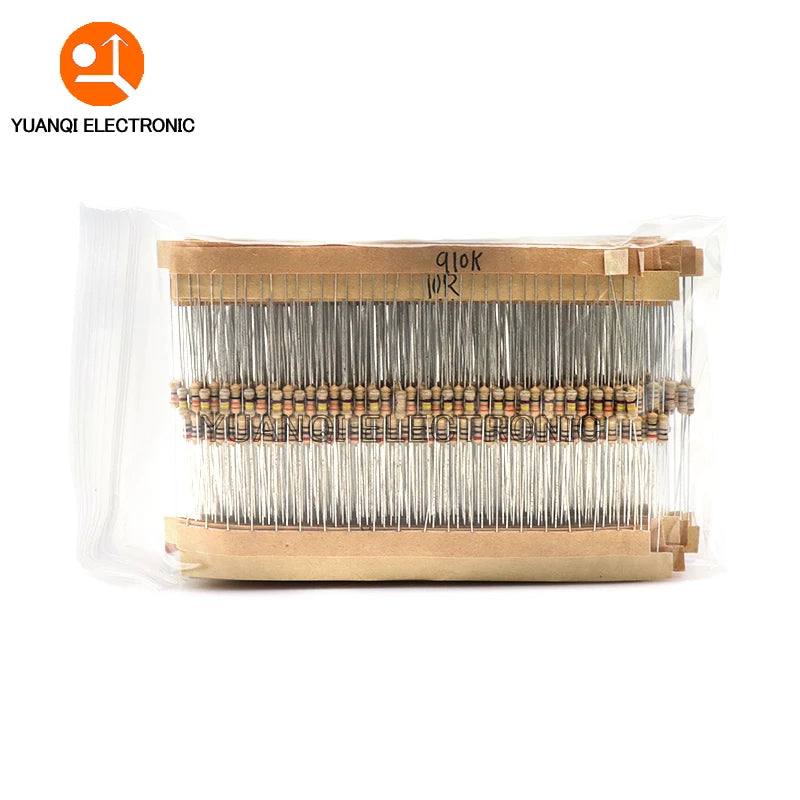 860pcs 1/4W Carbon Film Resistor Kit 5% Resistance Assorted 