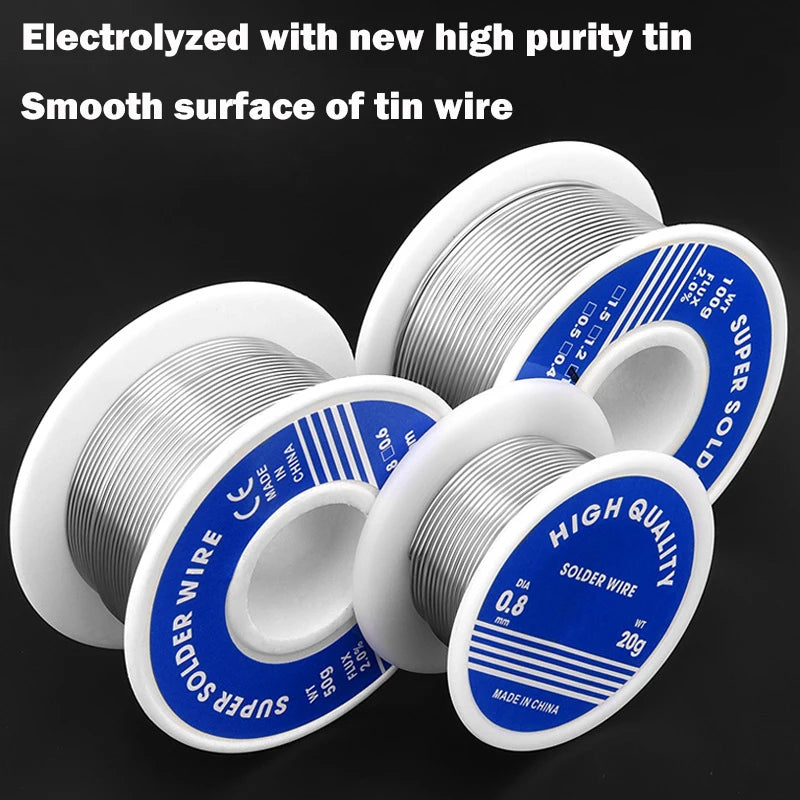 0.8mm Low Melting Point Solder Wire Rosin Core Environmental
