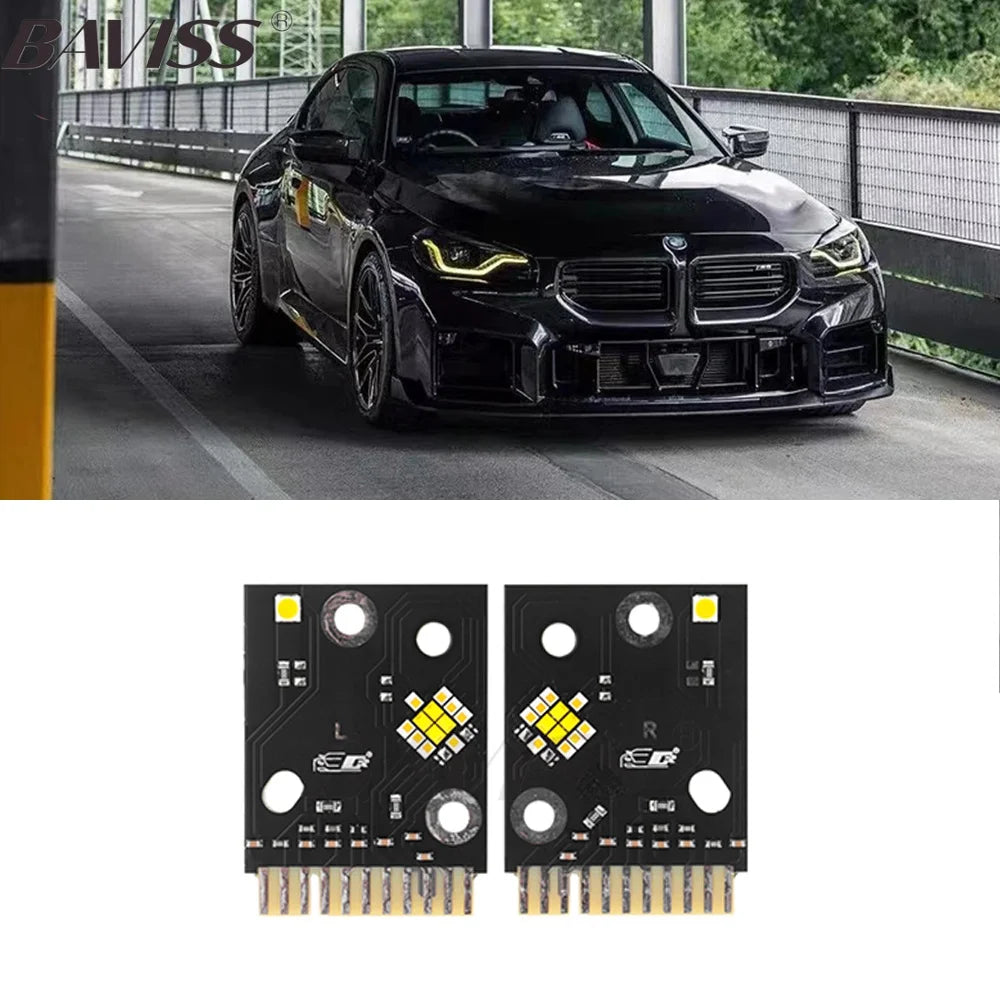 DRL Daylight LED Chips For 2022 2023 2024 BMW 2 Series G87 G42 M2 M240I Refit Angel Eyes Daytime Running