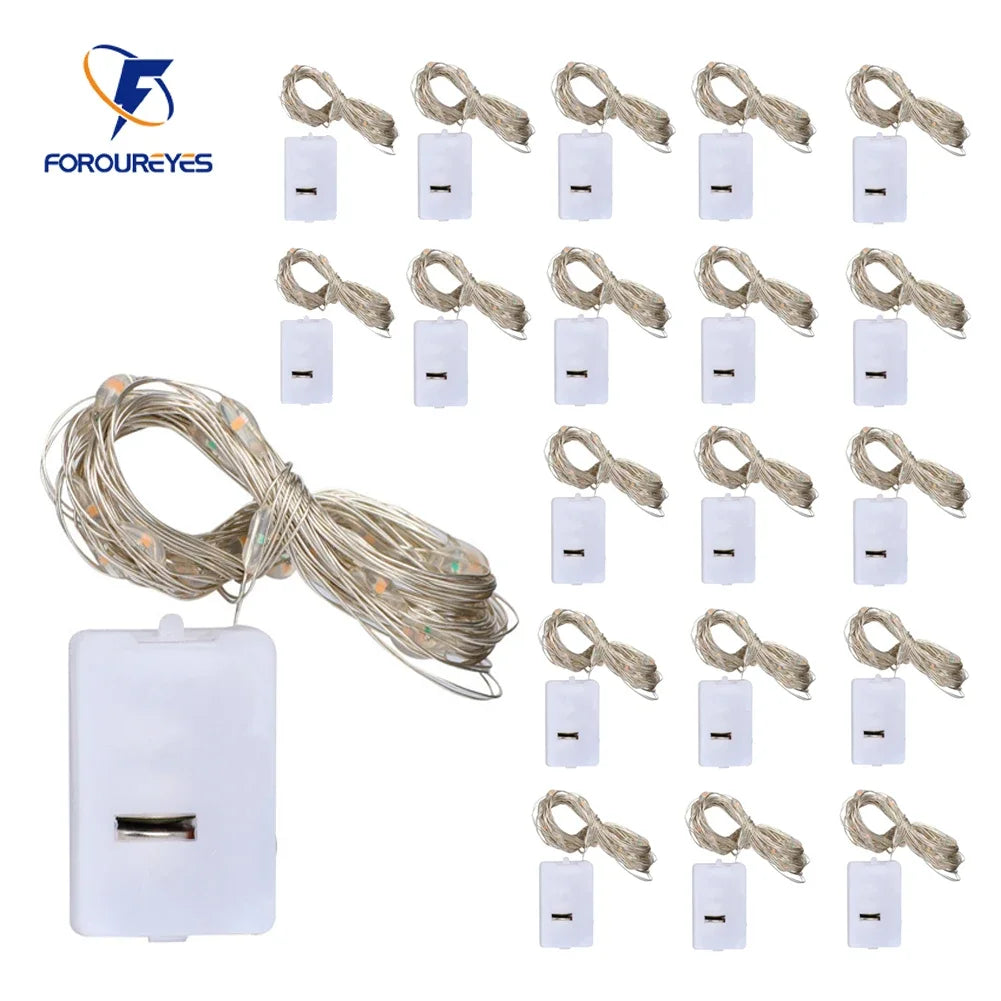 20PCS Mini LED String Lights 2m 20LED Waterproof Fairy Light