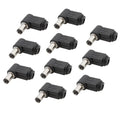 10Pcs/lot 12V 2.1 x 5.5mm DC Power Male Plug 90 Degree Right