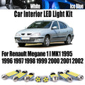 10-Piece LED Interior Light Kit for Renault MK1 - Canbus Error-Free Interior Bulbs