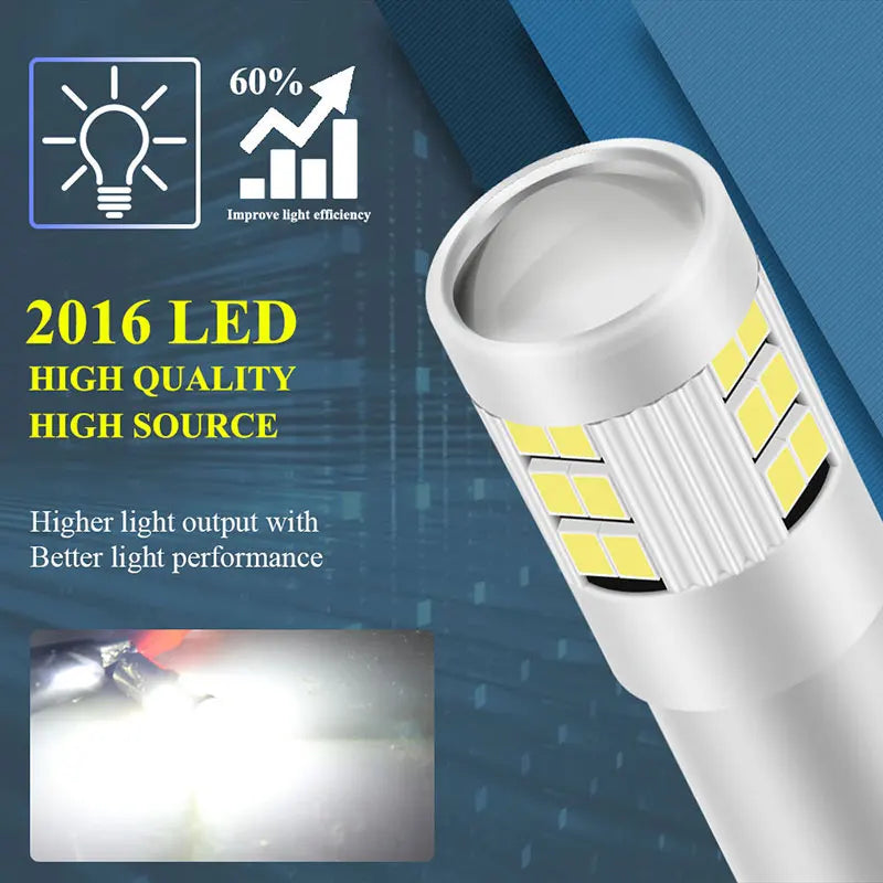 KEVANLY 2pcs BA9S BAX9S BAY9S LED Bulbs Canbus T4W H6W H21W 