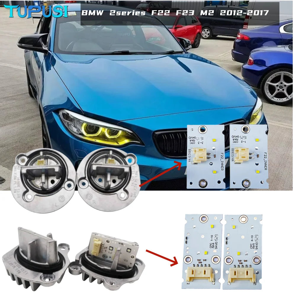 Angel Eyes DRL Driving Lights for BMW F22 F23 220i M2 F87 Headlight Daylight LED Daytime Running Light for