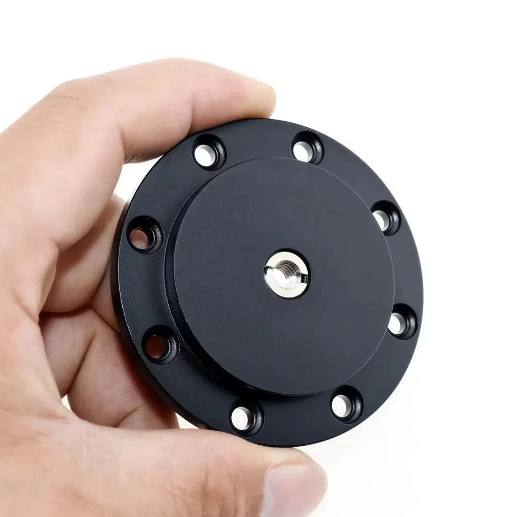 Metal Plate Wall Mount 1/4 3/8 Thread Magic Arm Fixed Base f