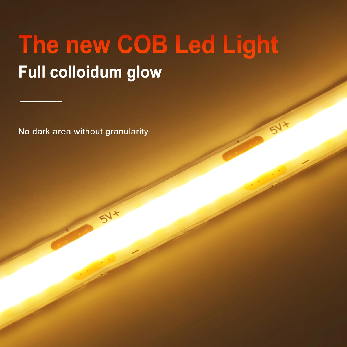 3AA Battery Power COB LED Strip Light 5V 320LEDs/M 1m 2m 3m 