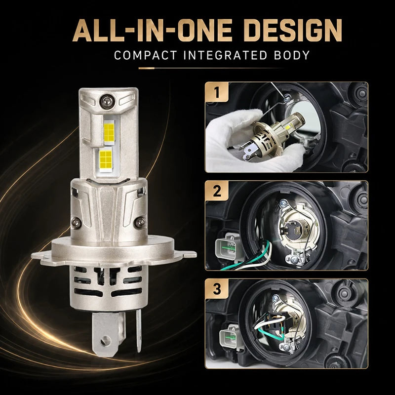 OSRAM Original FLASH LED H4 H19 Car Headlight Bulb P43t PU43