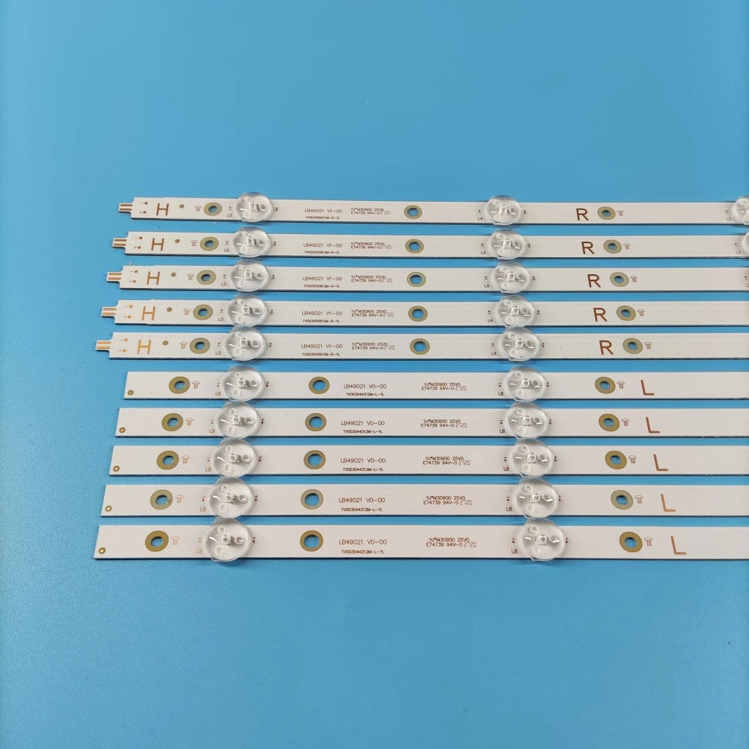 LED Backlight Strip for9 Lamp for 49'TV TPT4906F LB49021 49PUT6101/12 49PUS7503 49pus6412 TPT490U2 49PUT6162