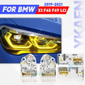 Angel Eyes LED DRL Boards For BMW X1 F48 F49 LCI 2019-2022 Blue Red Daytime Running Light Turn Signal for BMW