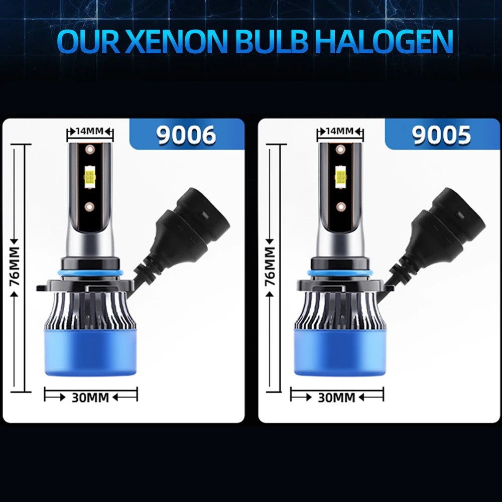 4x High Low Combo Beam 9005 9006 LED Headlight Bulbs Convers