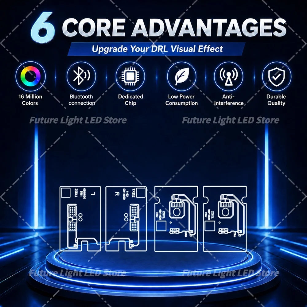 DRL Modules Multicolor Plug and Play For BMW M3 M4 G80 G82 4 Series G22 G23 G26 21-24 APP Control Daytime
