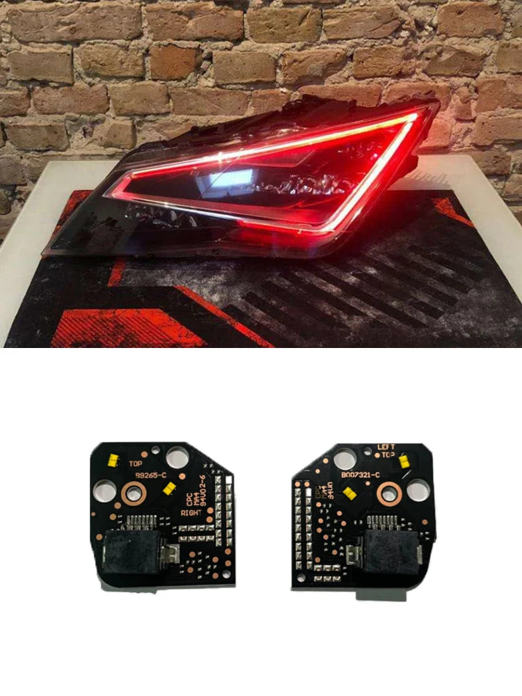 DRL LED daytime running lights board module 2013-2016 Red Blue Amber White for Seat MK3 2013-2016