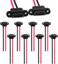 5/10pcs USB 3.1 Connector Type-C 2Pin Welding Wire Female Wa