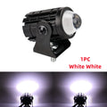 KEVANLY 1pc Mini Driving Light LED Projector Lens Motorcycle Headlight ATV Scooter for Auxiliary Spotlight Lamp