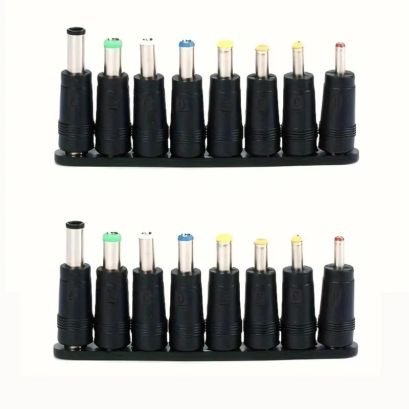 8Pcs AC DC 5.5X 2.1 MM Female Jack Plug Adapter Connectors TO 6.3 6.0 5.5 4.8 4.0 3.5mm 2.5 2.1 1.7 1.35mm Male Power Adaptor