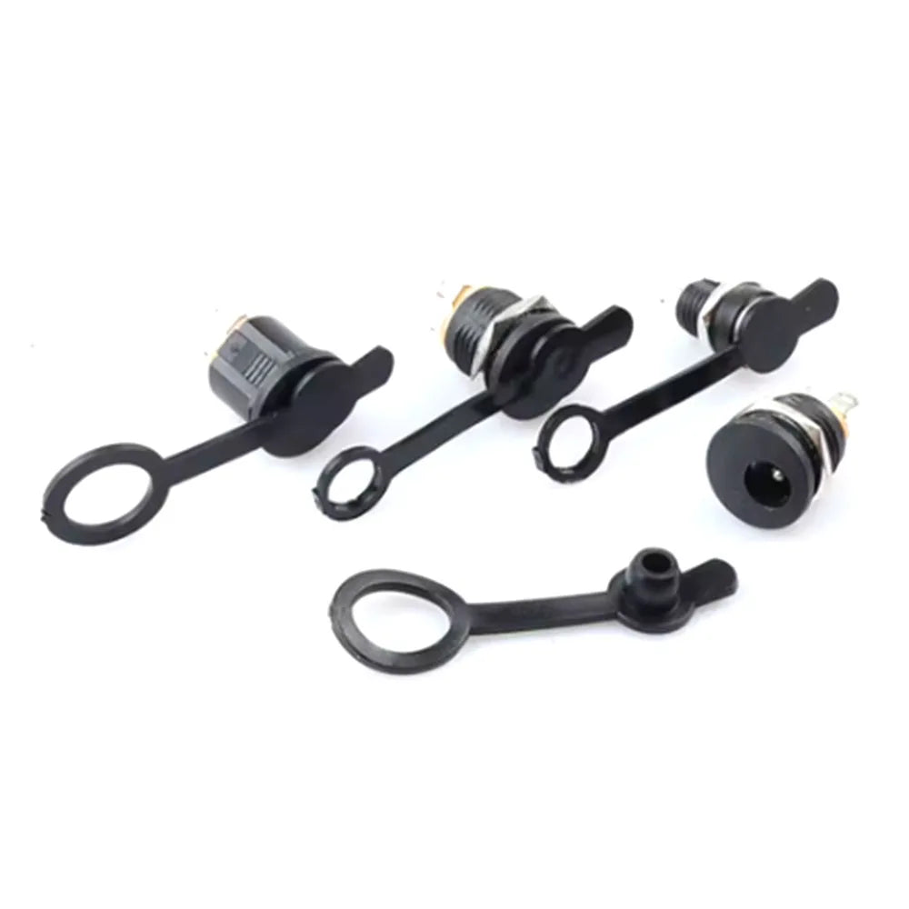 2/5/10Pcs DC Power Waterproof Cap 5.5 2.1mm 5.5 2.5mm Jack F