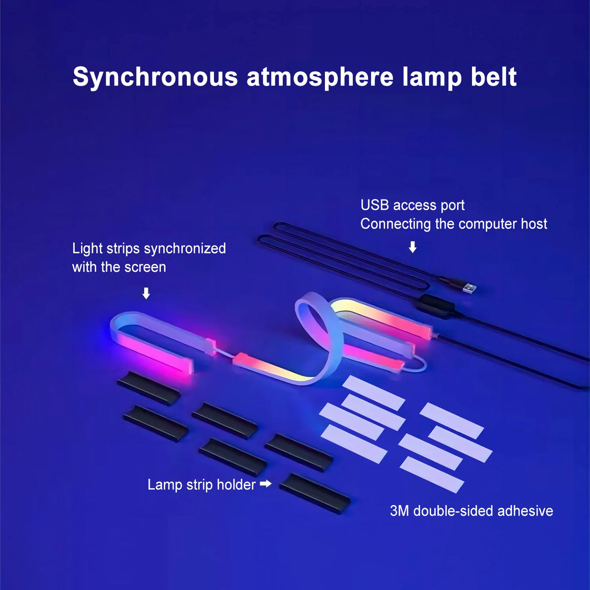 Smart LED Gaming Strip Light Computer Monitor Backlight Sync