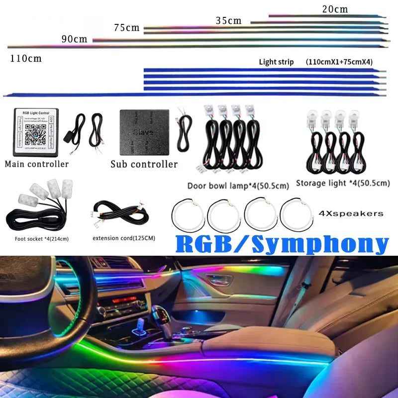 18 in 1 Symphony RGB Atmosphere Light Parts 20CM 35CM 75CM 1