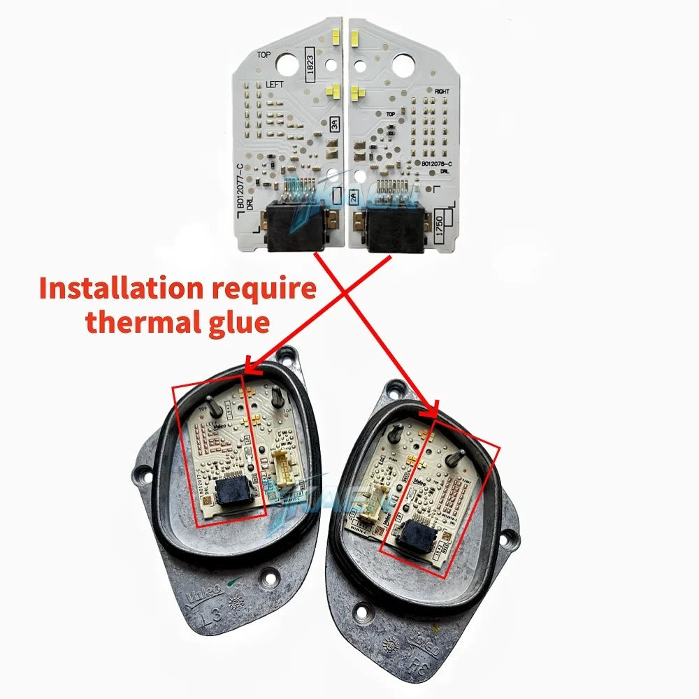 Angel Eyes DRL Boards For SEAT Ateca 2016-2019 Daytime Running Light Turn Signal Chip Module Red Blue Amber