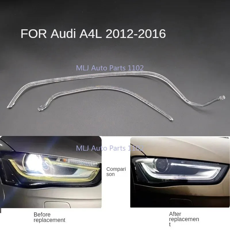 DRL Headlight Light Guide Plate Daytime Running Light Tube Light Guide Strip for Audi A4L B8 A4