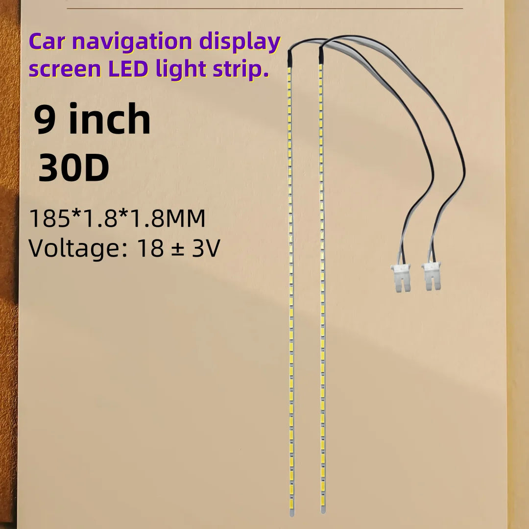 2PCS LED Backlight Strips for 7-inch 8-inch 9-inch 9.7-inch 10.4-inch Car Navigation Displays or Automotive Interior Lightin