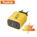 45W USB C Charger Fast Charging Dual Port Mobile Phone Charg