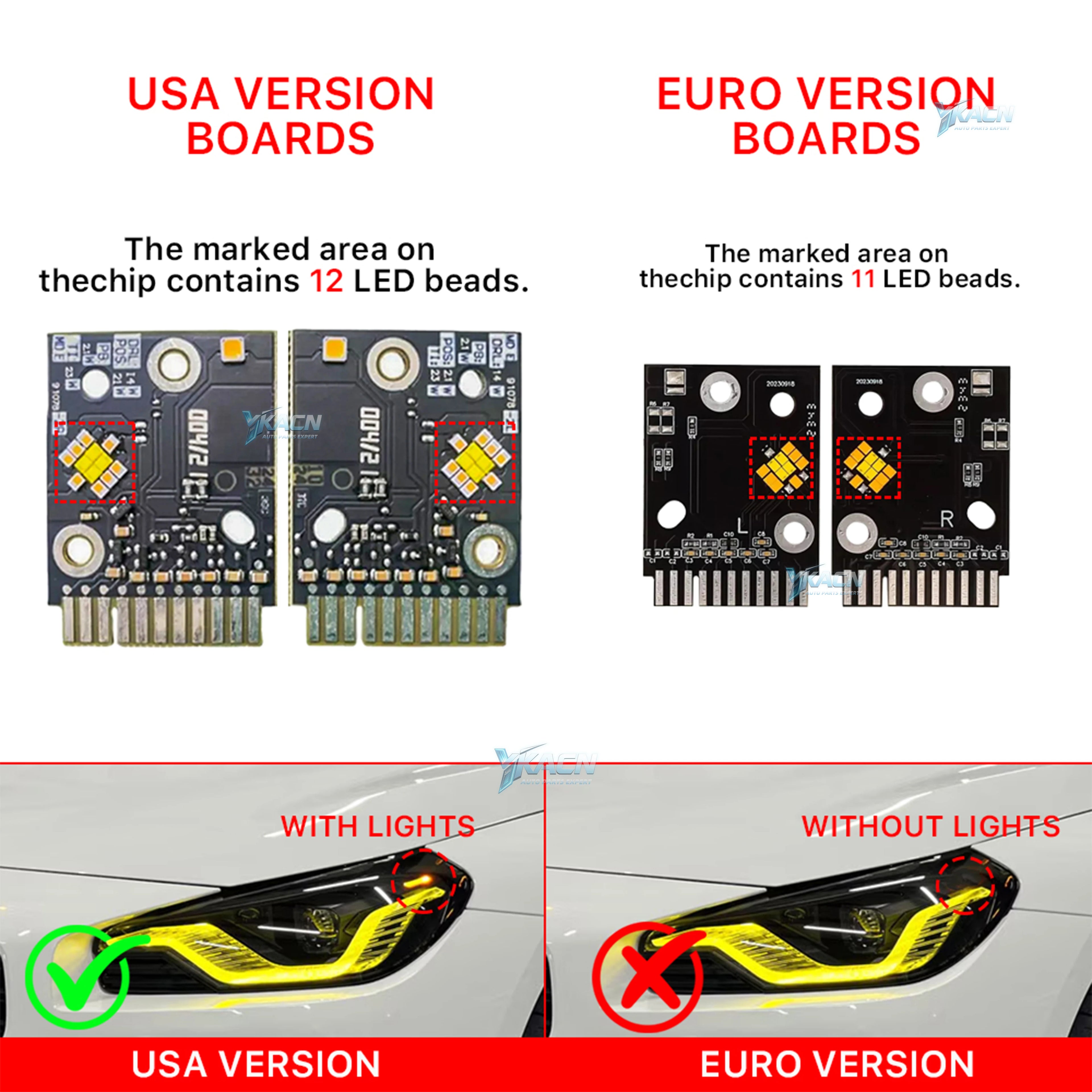 DRL Angel Eye Chips Boards Modules For 22-24 BMW 2 Series G42 G87 M2 M240i 230i Adaptive Turn Signal for BMW