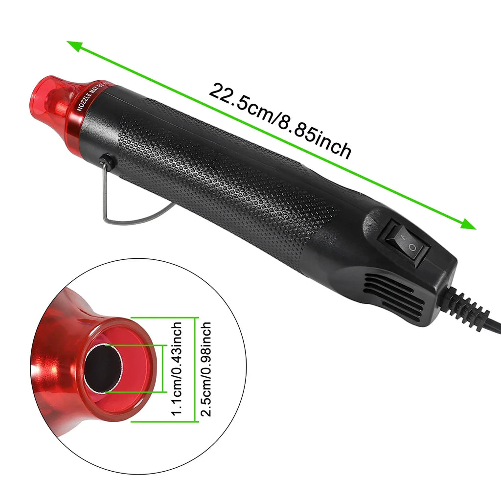 656/1060pcs Heat Shrink Tube With 300W Hot Air Guns Kit EU U