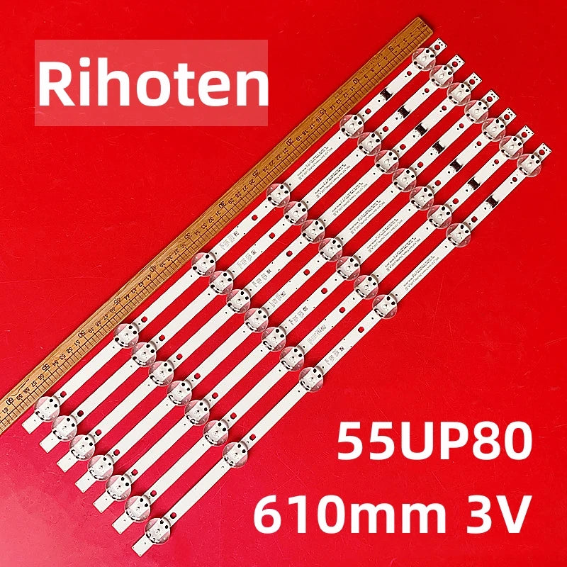 LED Backlight Strip for 7pcs/Kit LED strips for 55UP8000PUA 55UP77006LB 55UP7700PUB 55UP7670PUC 55UP8000PSB